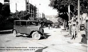 1430- Oran - Bd Hippolyte Giraud - Accident voiture